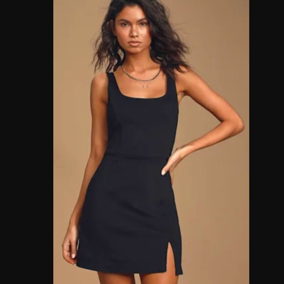 Lulus  "Always Admired Black Sleeveless Mini Dress" - Picture 1 of 3